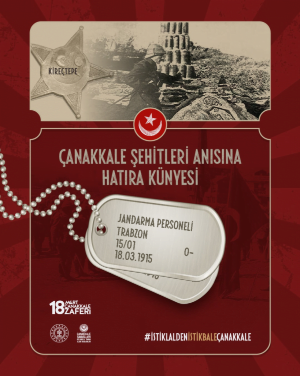 Çanakkale Hatıra Künyesi Oluşturma